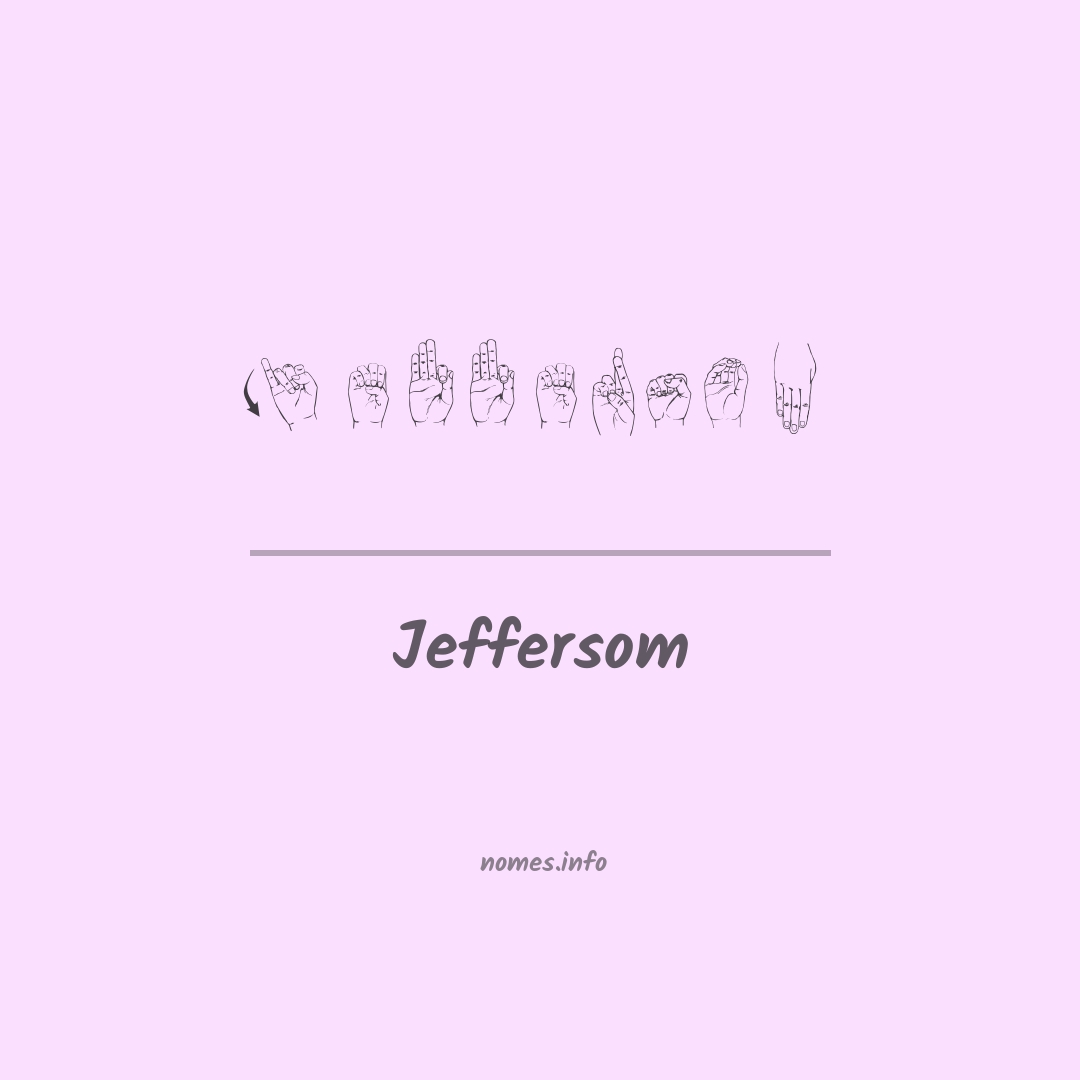 Jeffersom em Libras