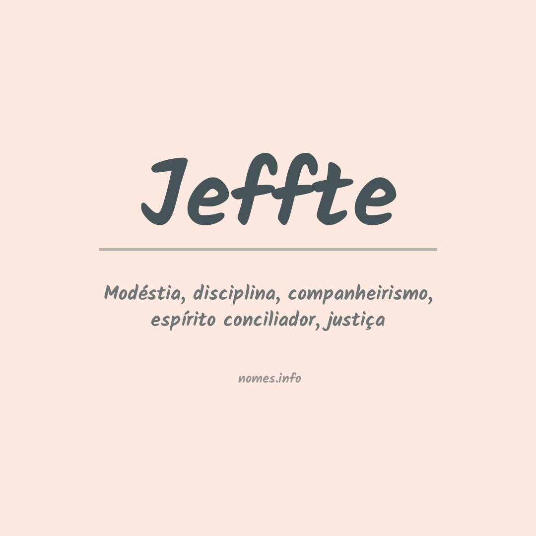 Significado do nome Jeffte