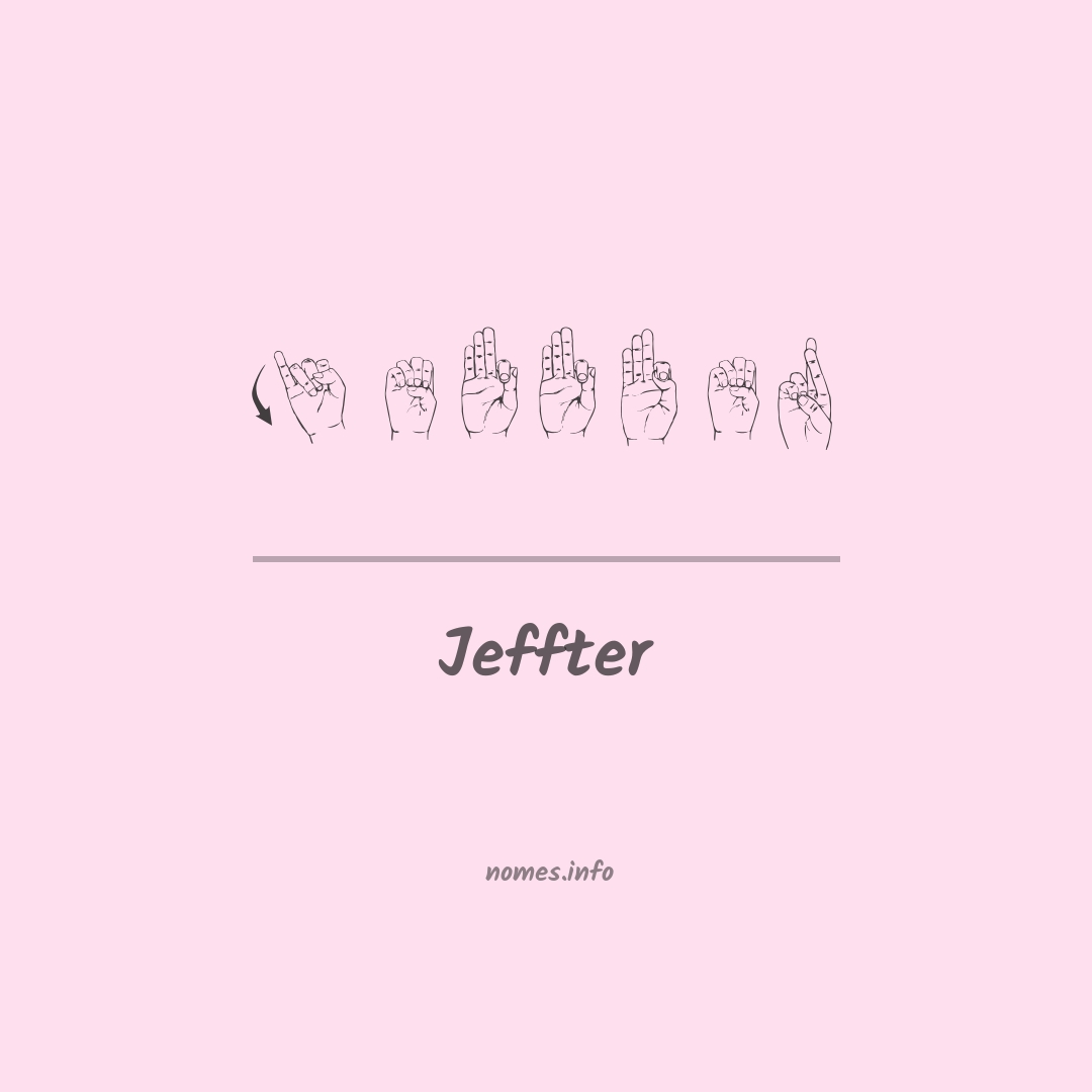Jeffter em Libras