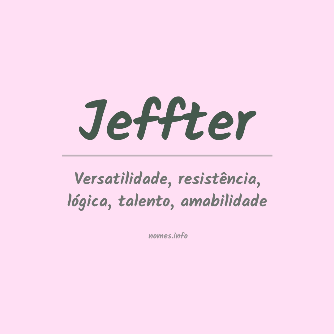 Significado do nome Jeffter