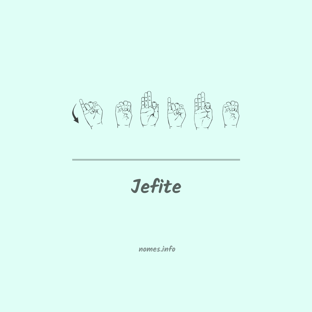 Jefite em Libras