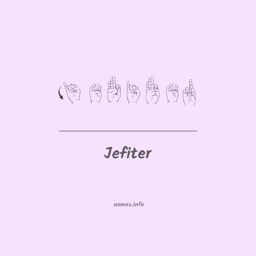 Jefiter em Libras