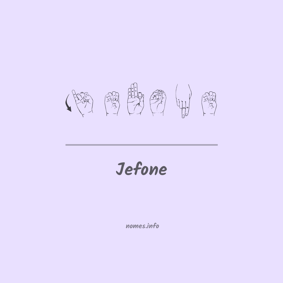 Jefone em Libras
