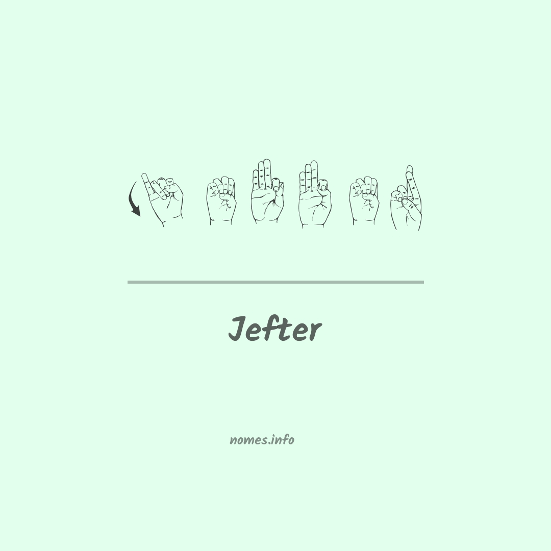 Jefter em Libras