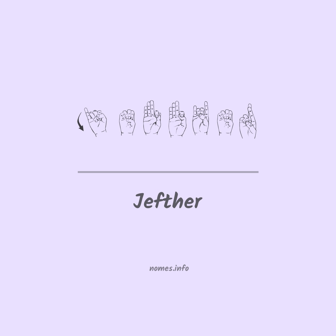 Jefther em Libras