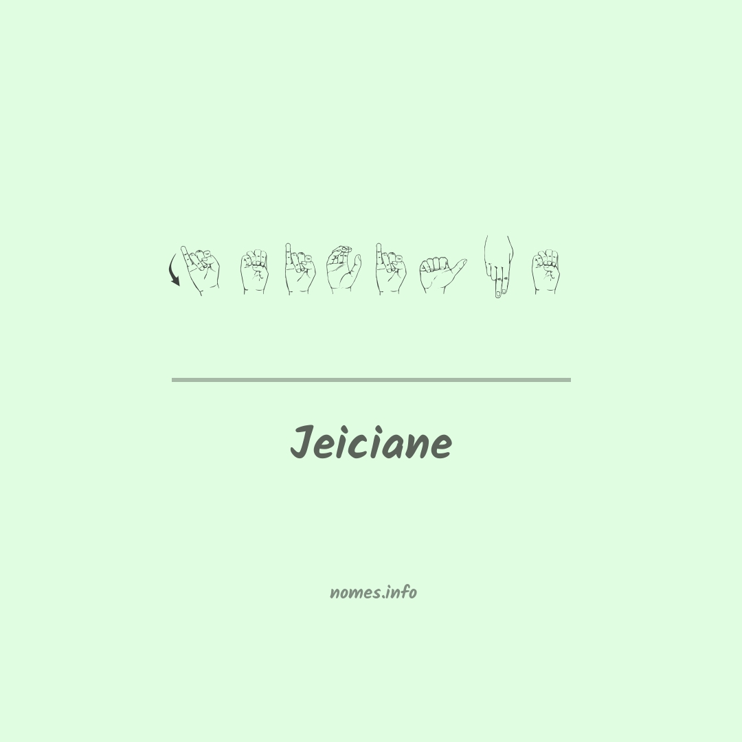 Jeiciane em Libras