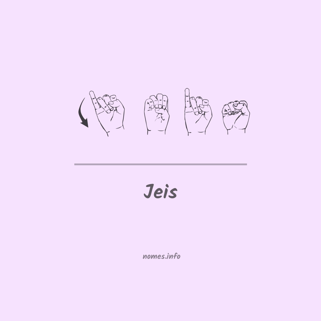 Jeis em Libras