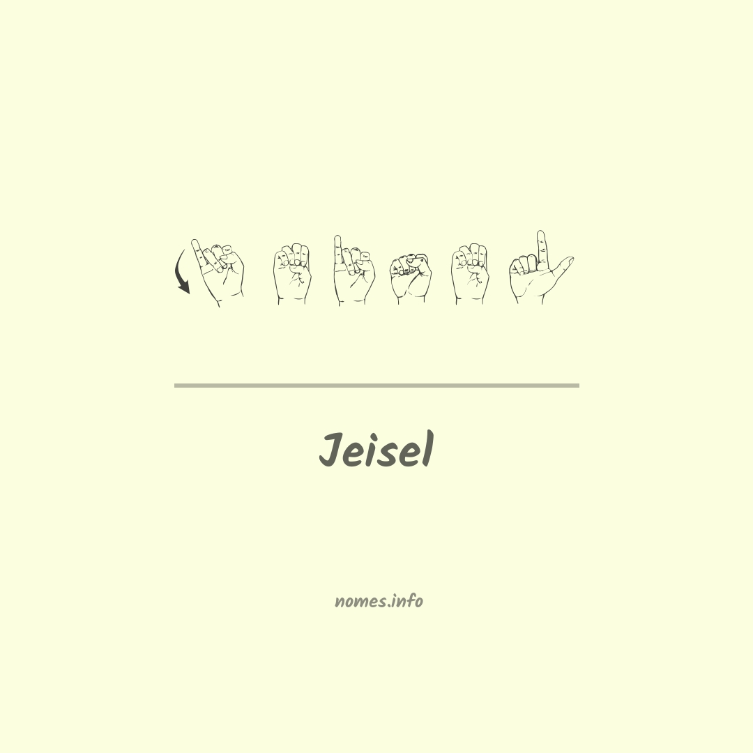 Jeisel em Libras