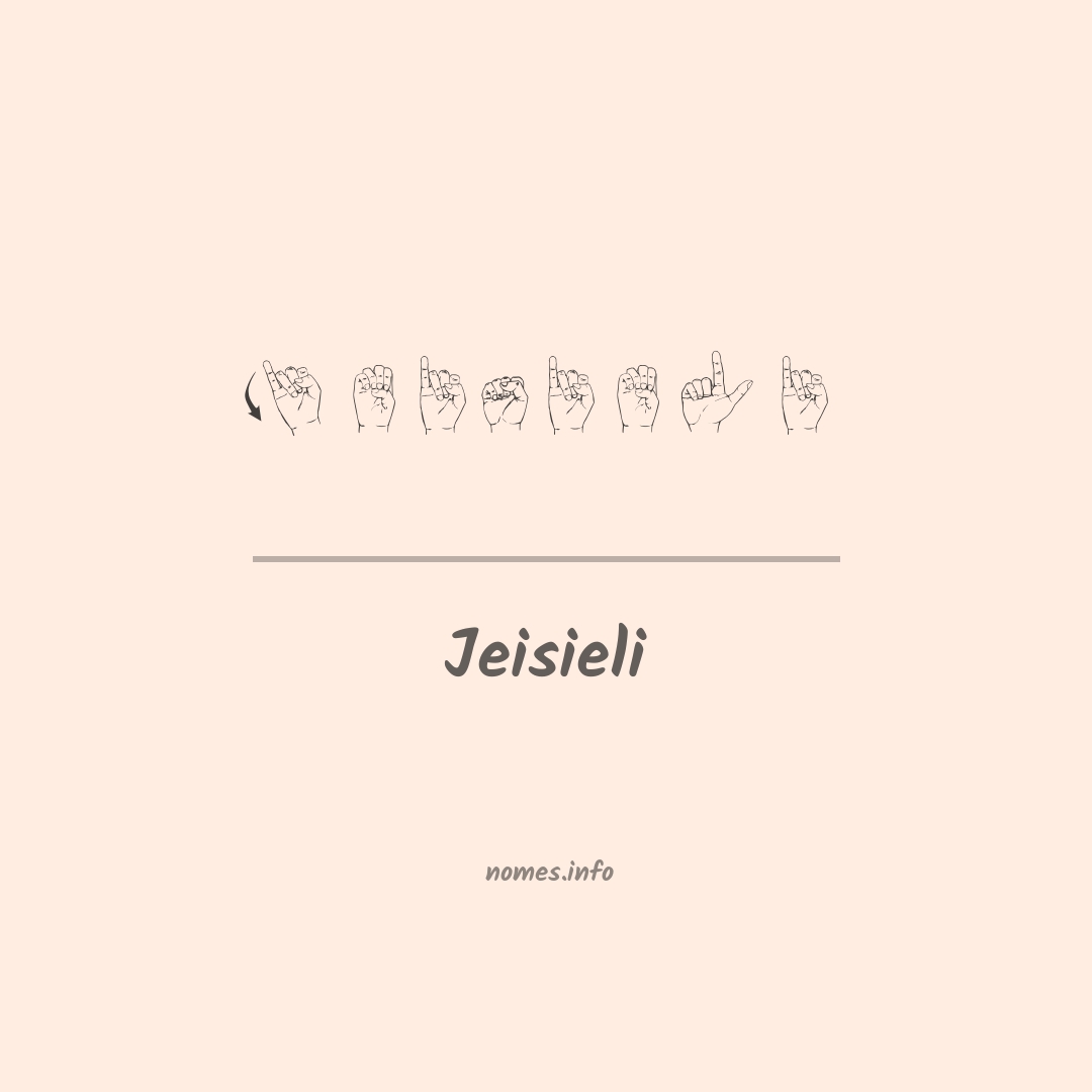 Jeisieli em Libras