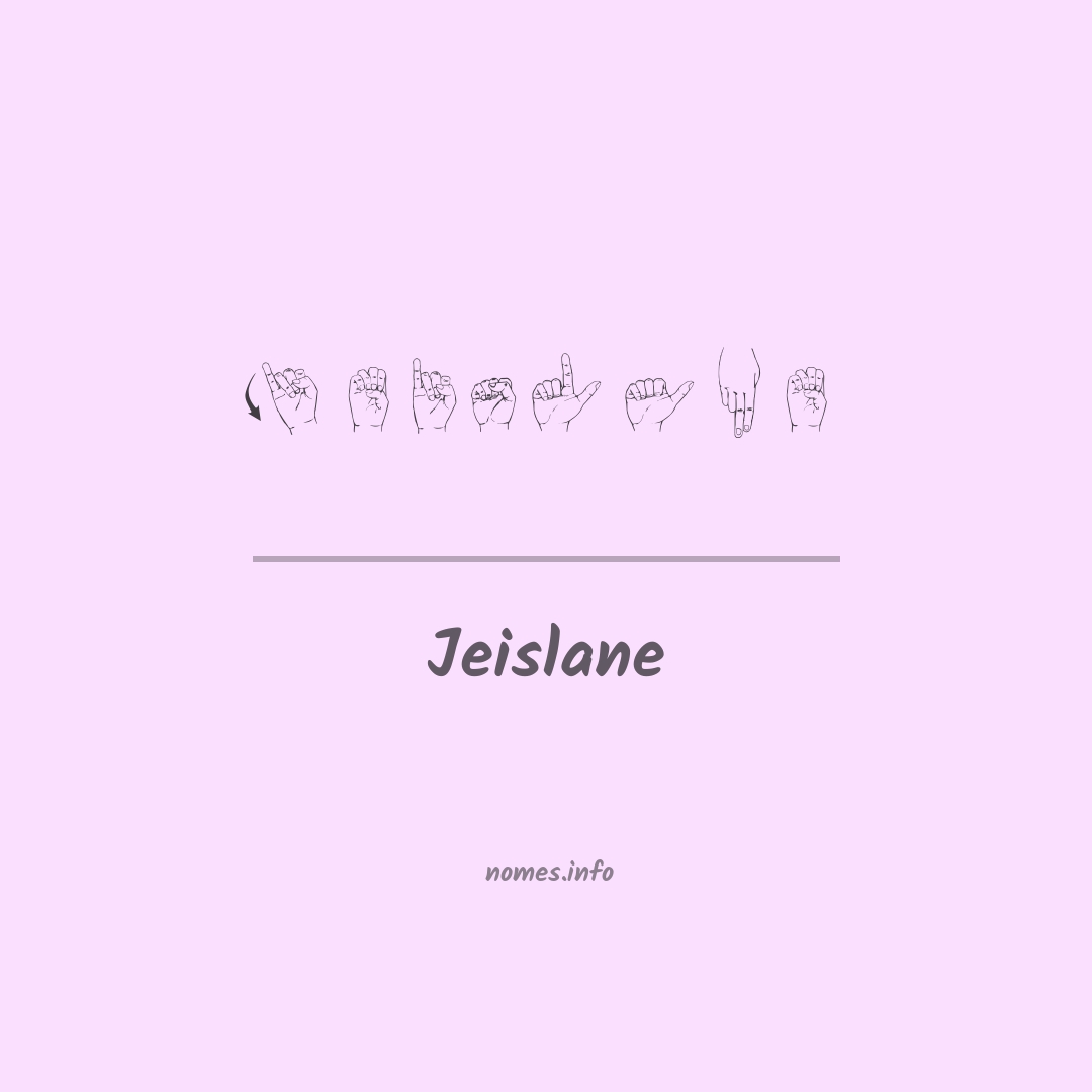 Jeislane em Libras