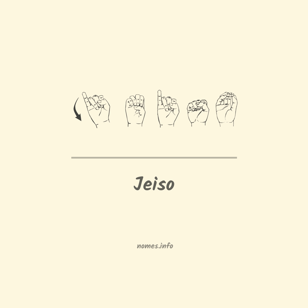 Jeiso em Libras
