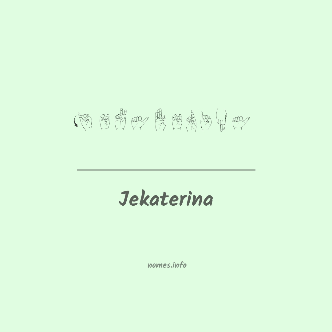 Jekaterina em Libras