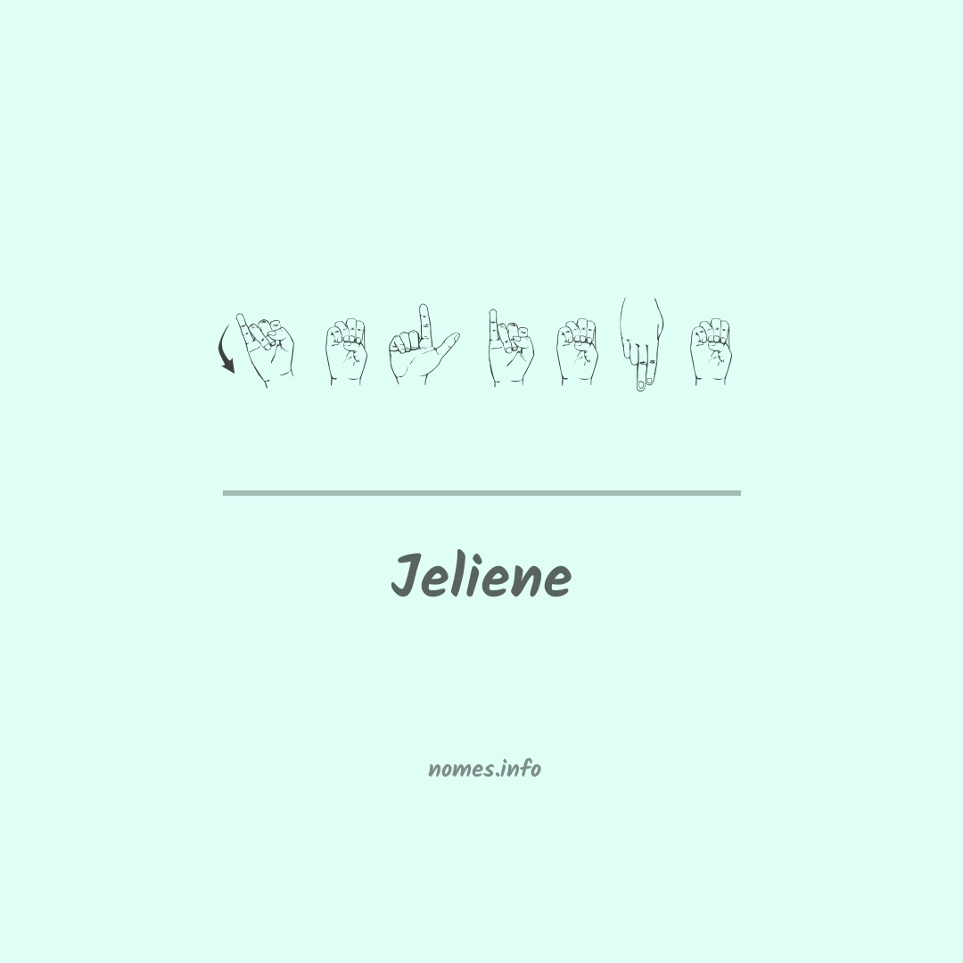 Jeliene em Libras