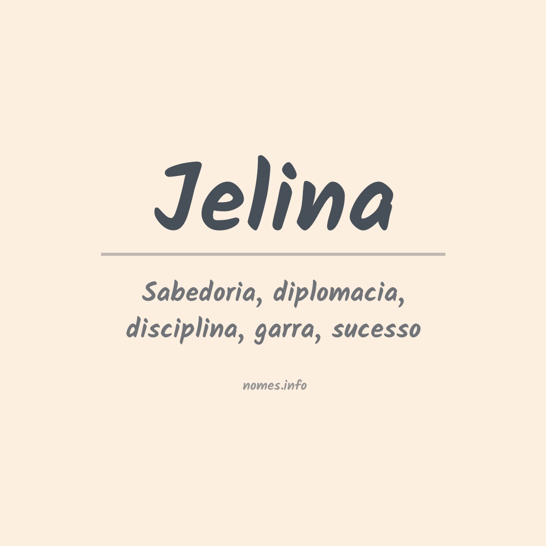 Significado do nome Jelina