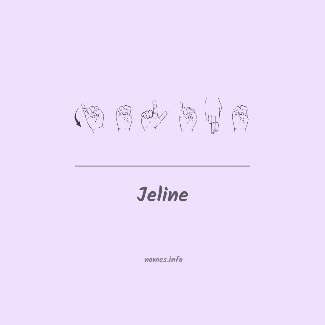 Jeline em Libras