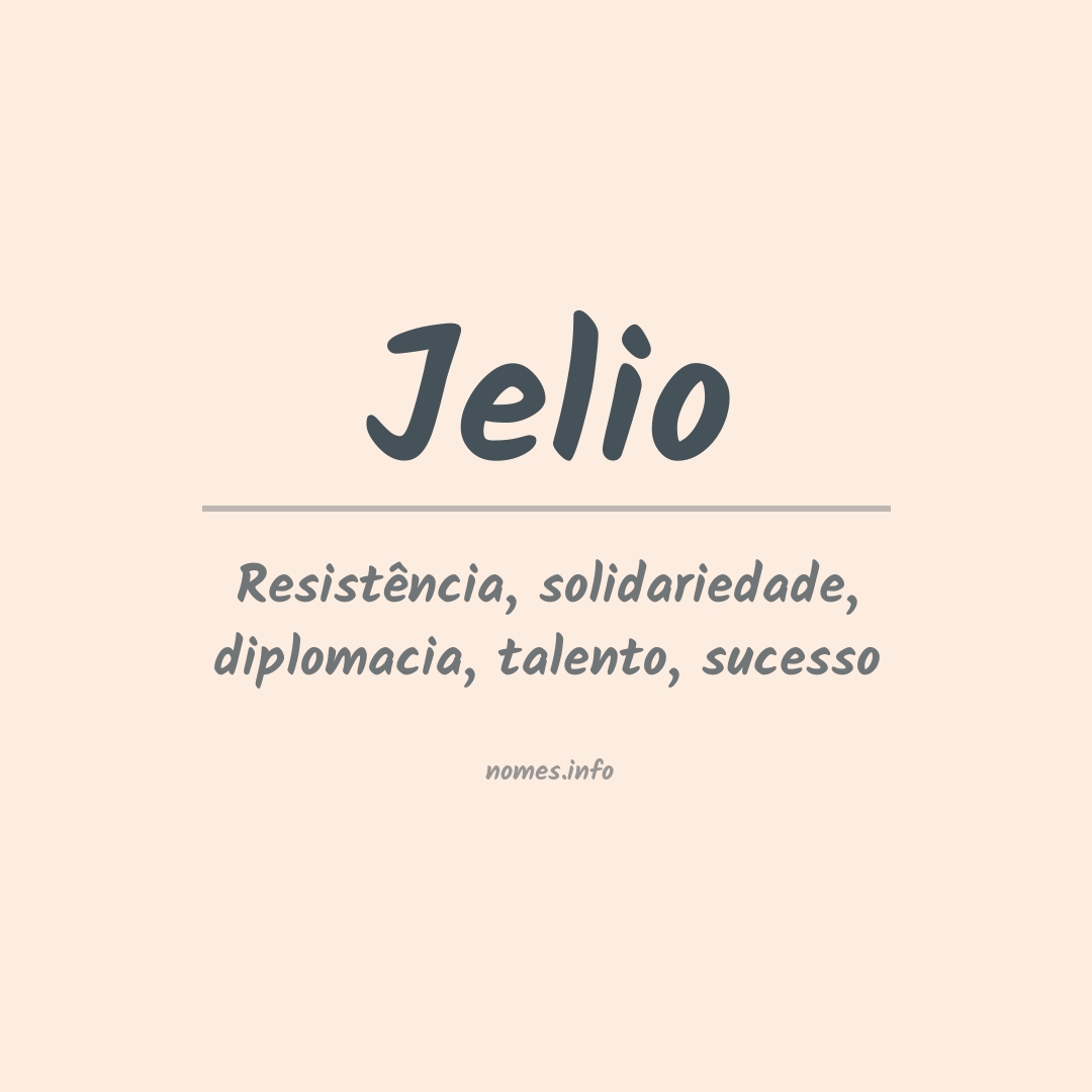 Significado do nome Jelio