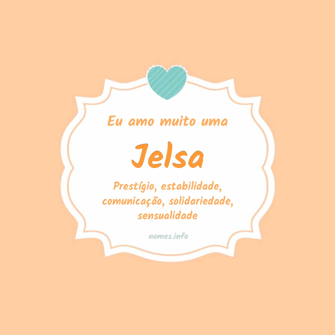 Eu amo muito Jelsa