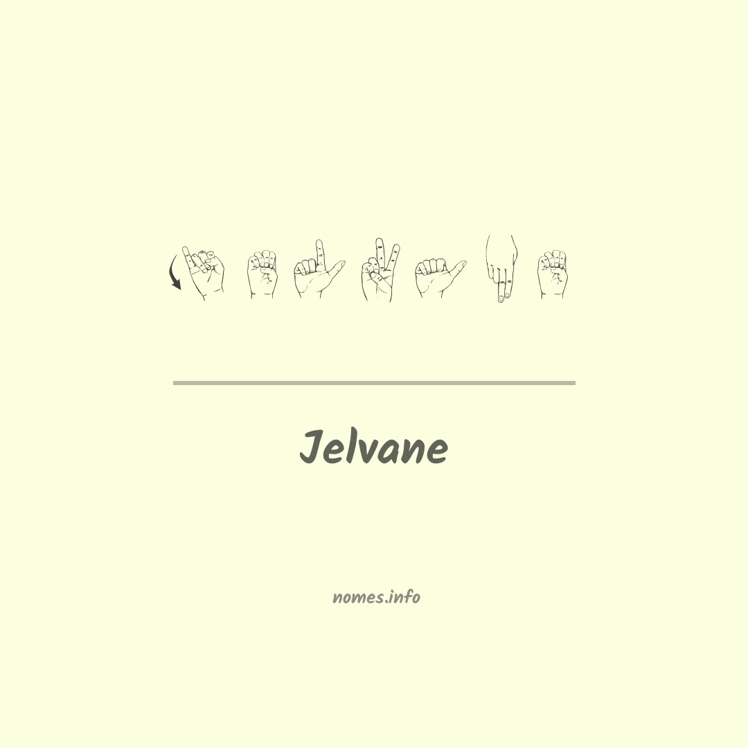 Jelvane em Libras