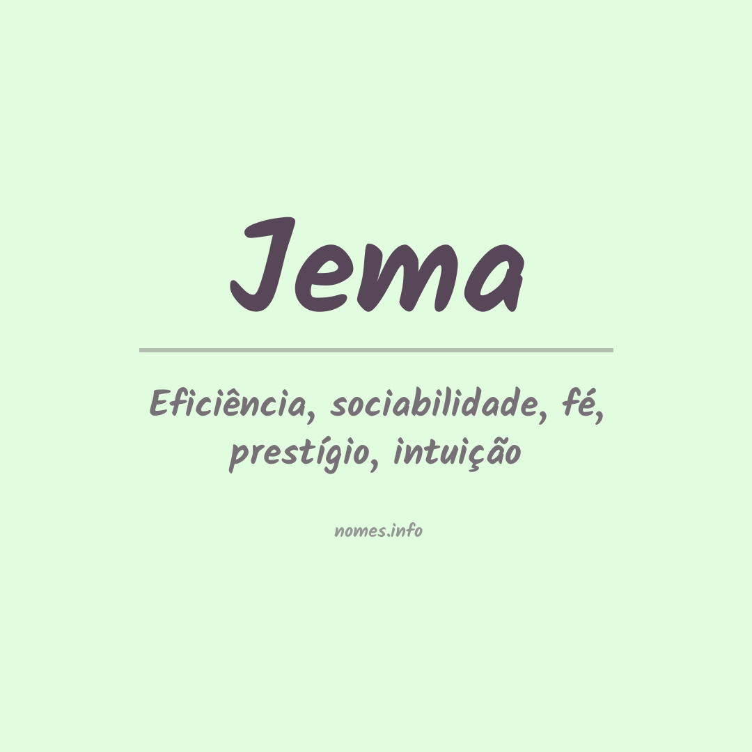 Significado do nome Jema