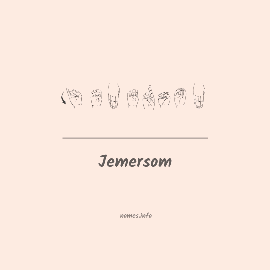 Jemersom em Libras