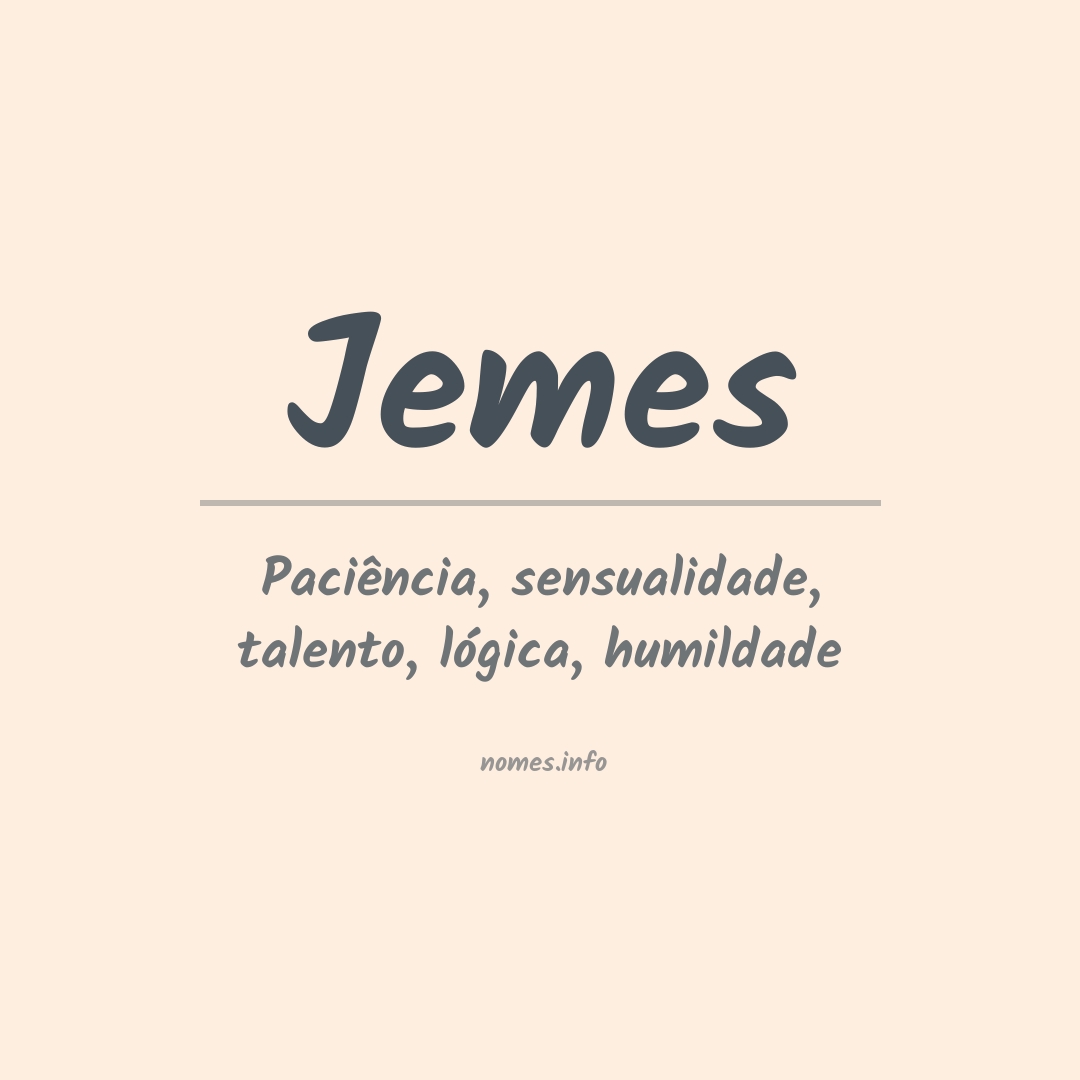 Significado do nome Jemes