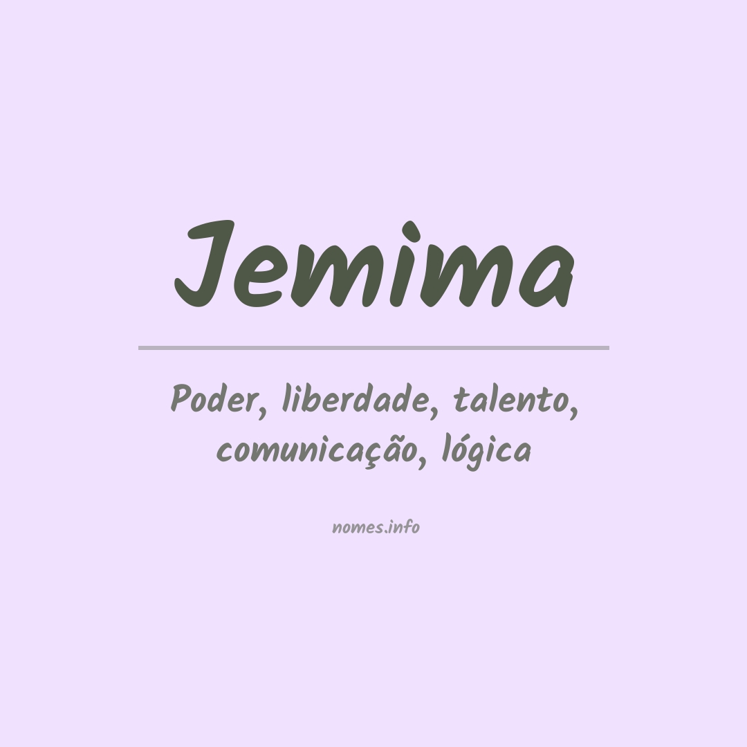 Significado do nome Jemima