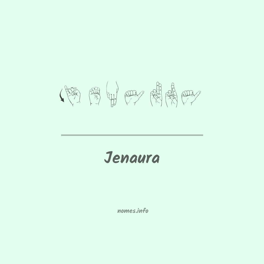 Jenaura em Libras