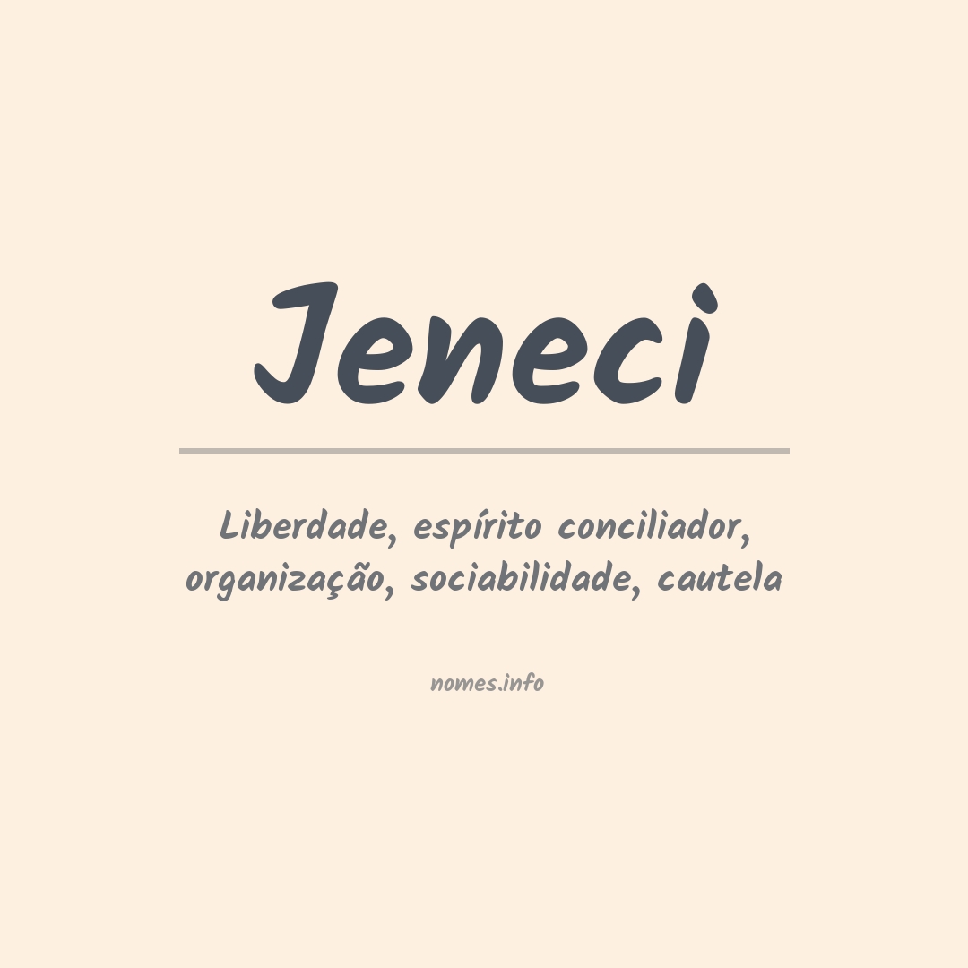 Significado do nome Jeneci