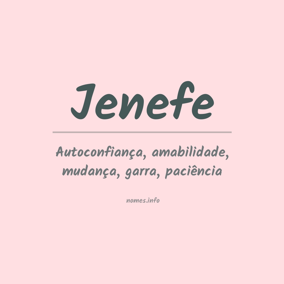 Significado do nome Jenefe