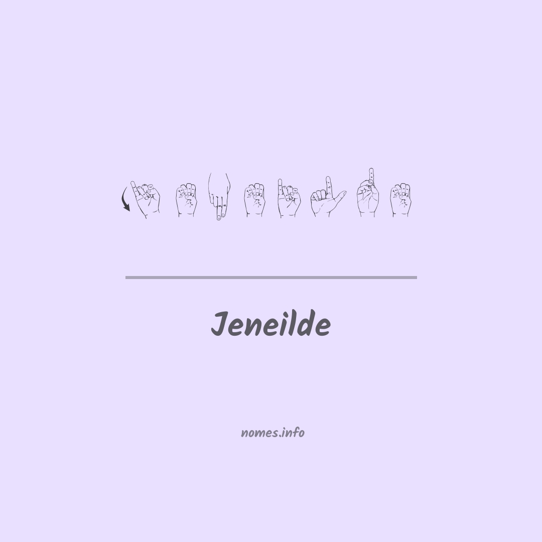 Jeneilde em Libras
