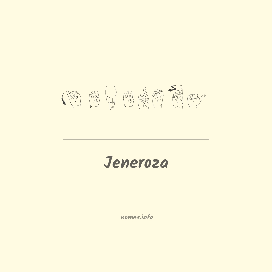 Jeneroza em Libras