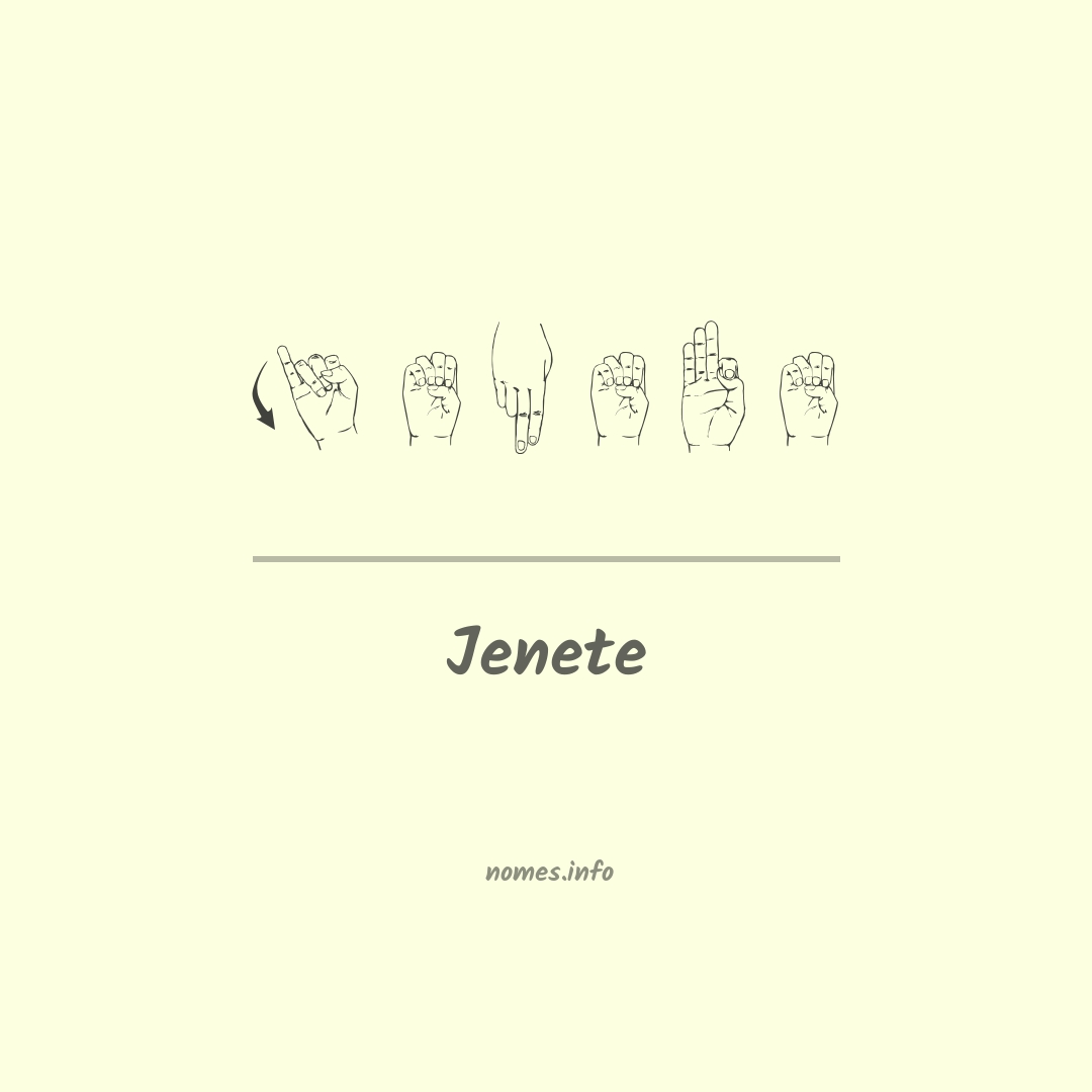 Jenete em Libras