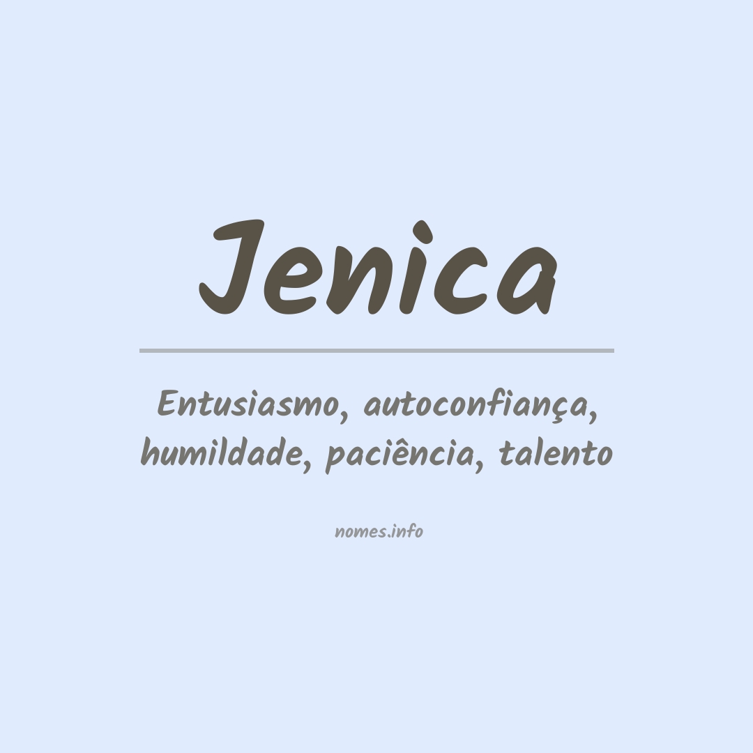 Significado do nome Jenica