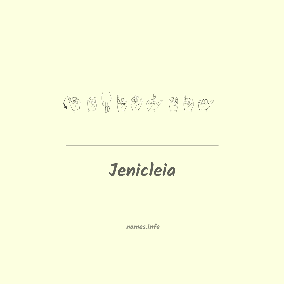 Jenicleia em Libras
