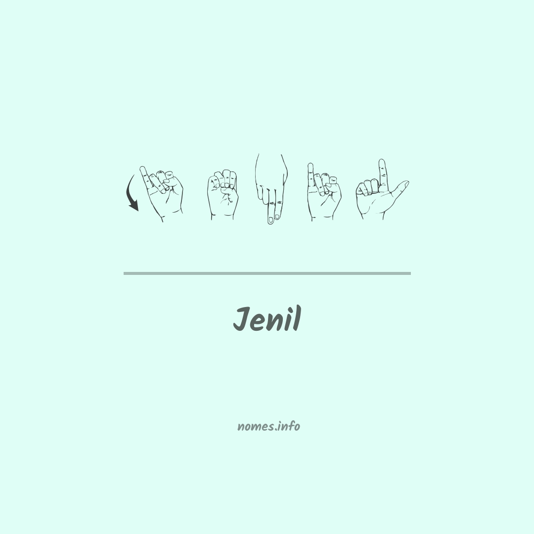 Jenil em Libras