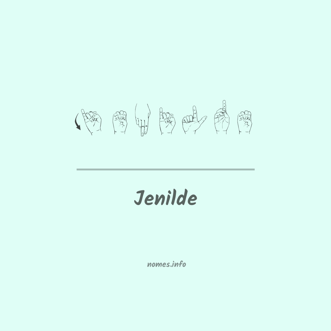 Jenilde em Libras