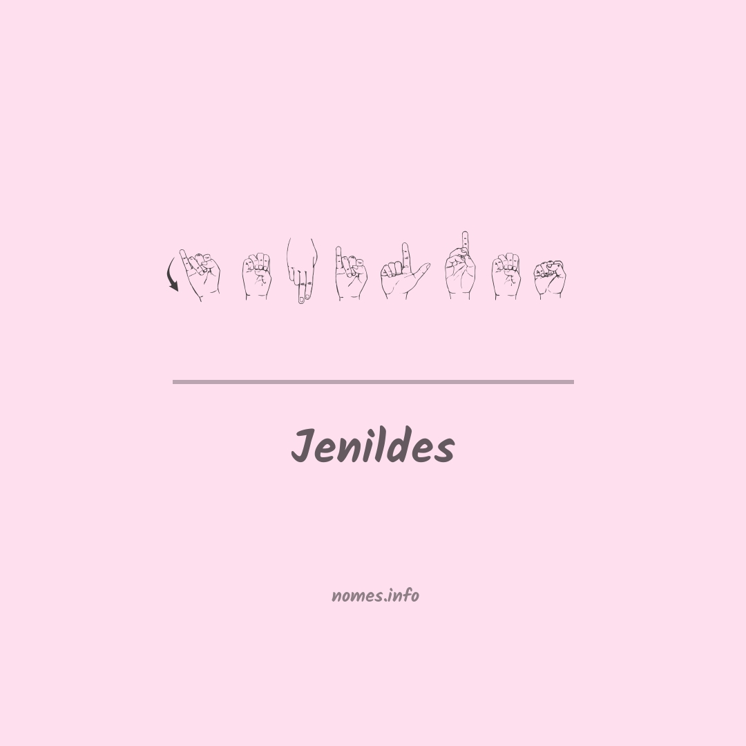Jenildes em Libras