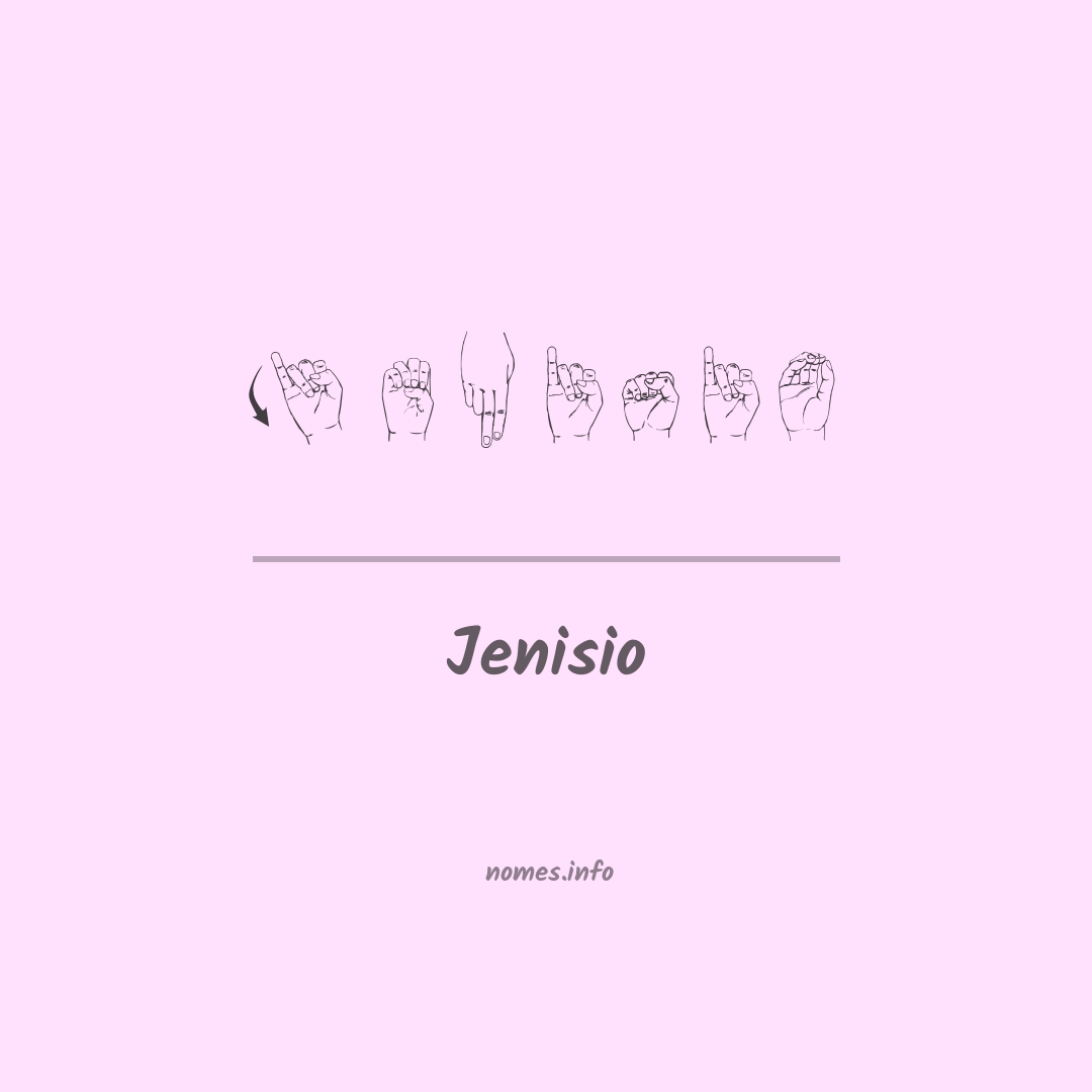 Jenisio em Libras