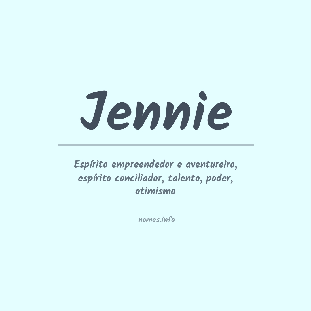 Significado do nome Jennie