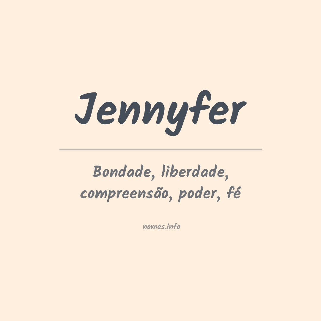 Significado do nome Jennyfer