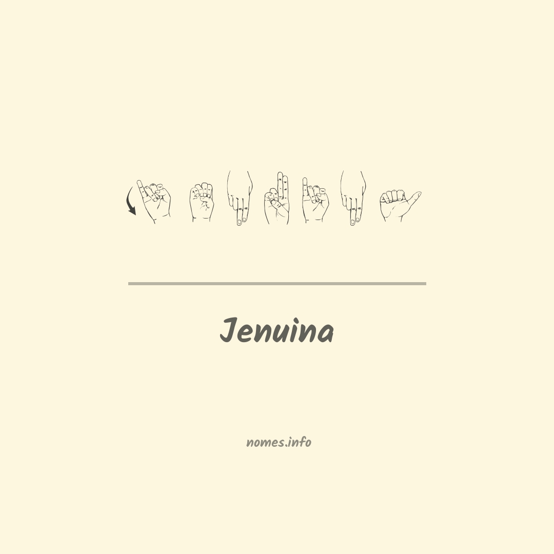 Jenuina em Libras