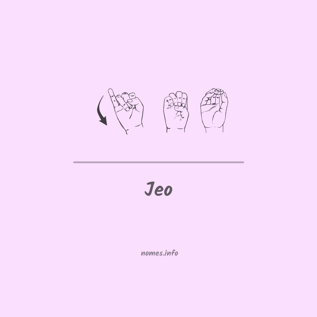 Jeo em Libras