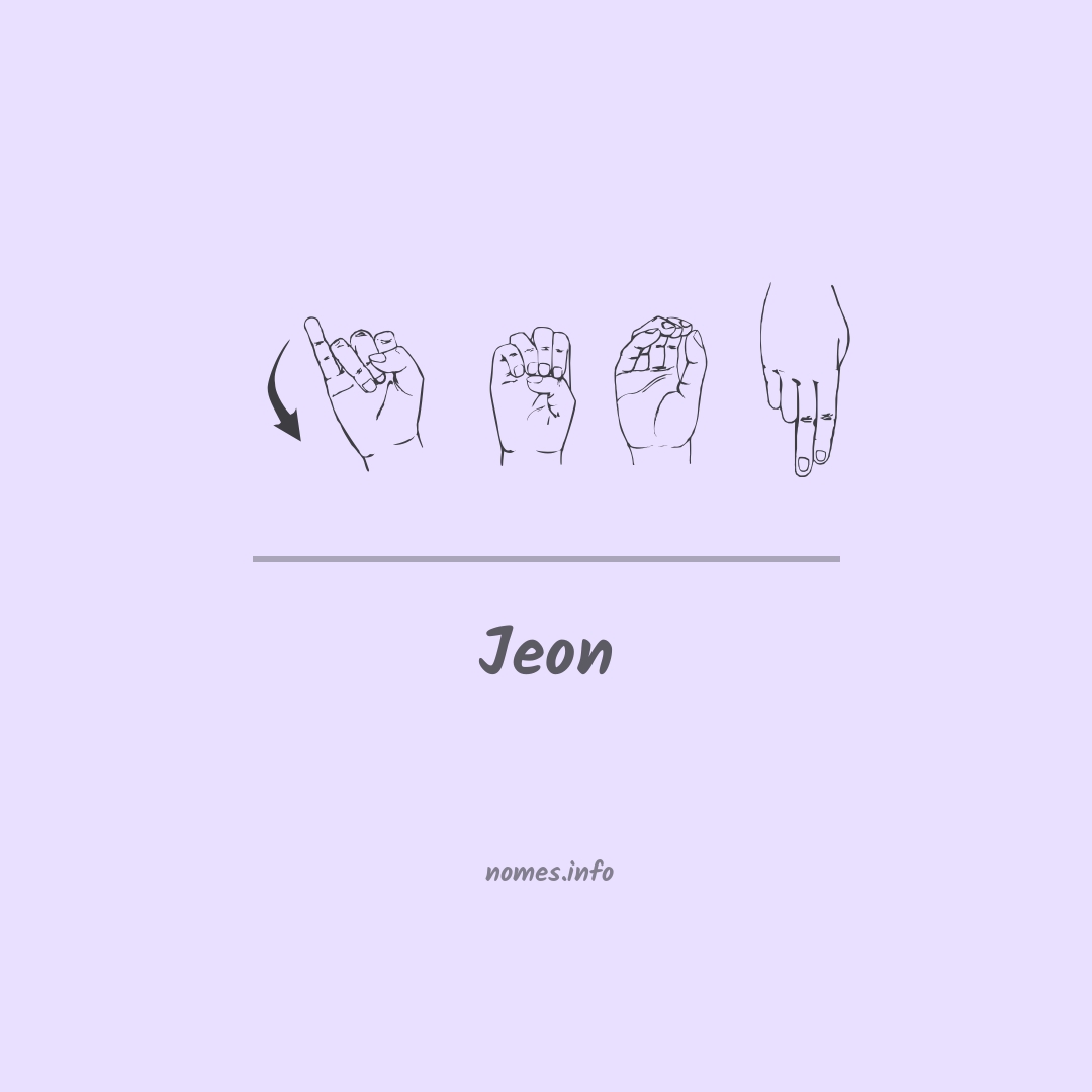 Jeon em Libras