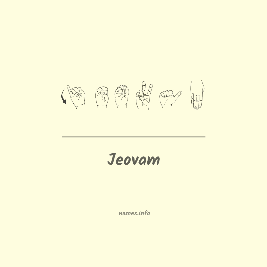 Jeovam em Libras