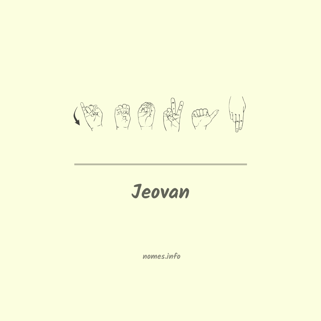 Jeovan em Libras
