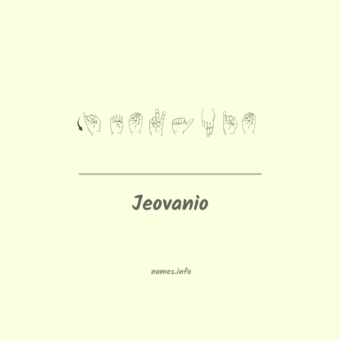 Jeovanio em Libras