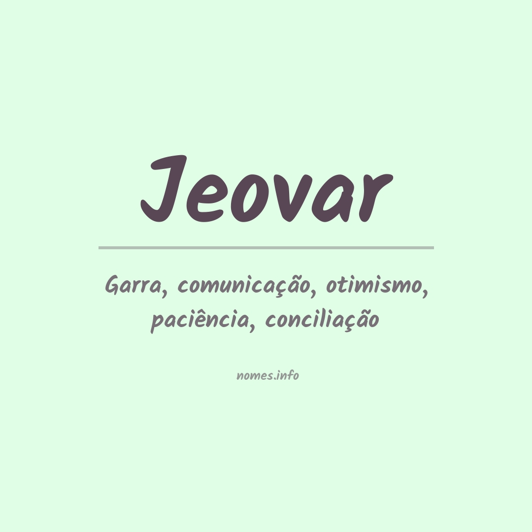 Significado do nome Jeovar