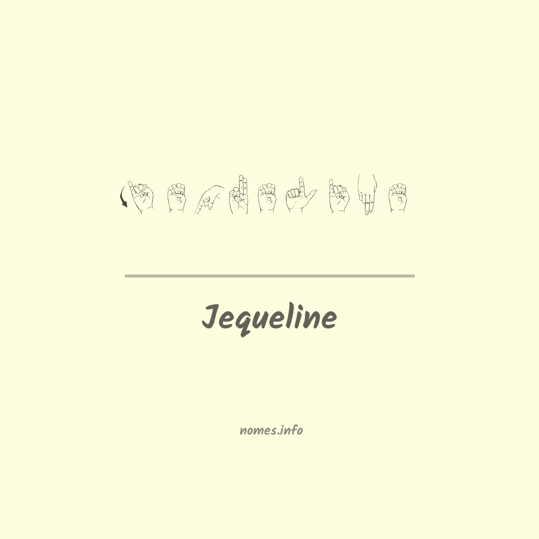 Jequeline em Libras