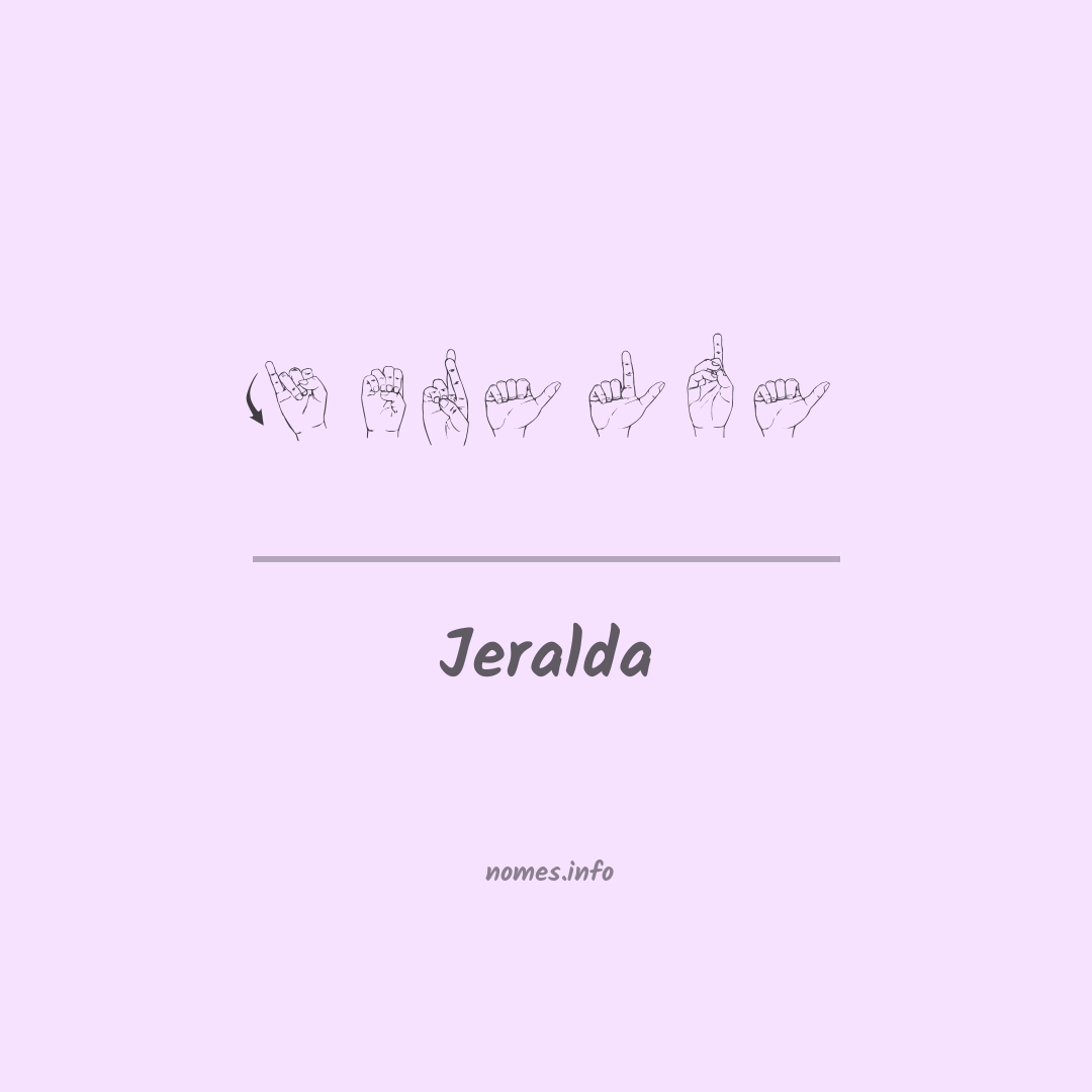 Jeralda em Libras
