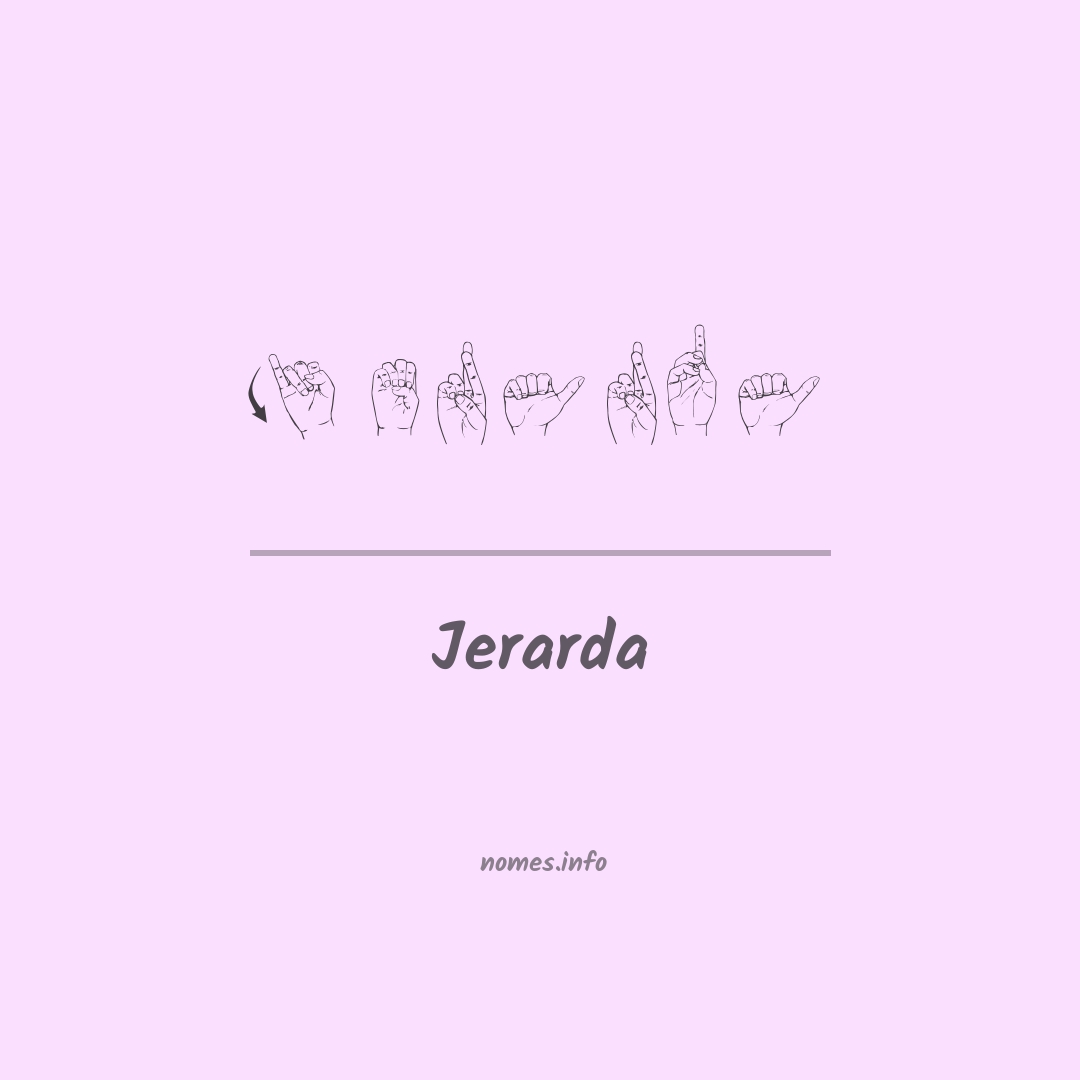 Jerarda em Libras